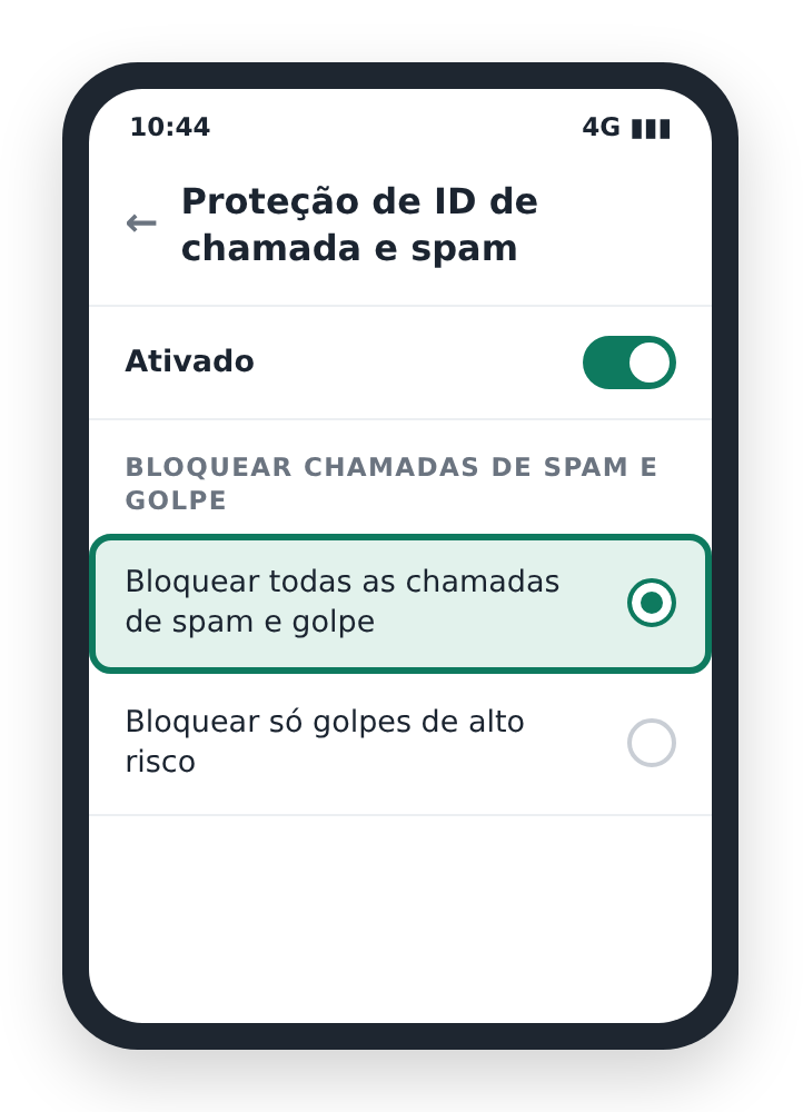 Configuração de proteção de ID de chamada e spam no Samsung Galaxy